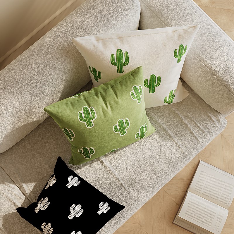 创意仙人掌沙发抱枕靠垫客厅床上办公室飘窗靠枕靠垫现代简约