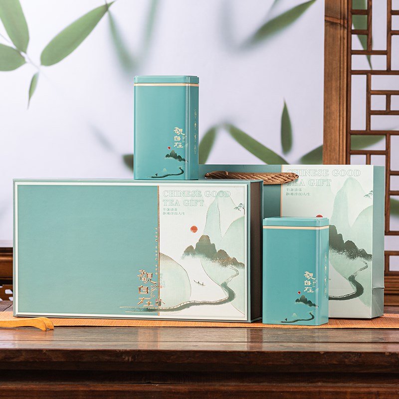 新款春茶礼盒绿茶叶包装盒空礼盒通用毛尖碧螺春茶叶礼盒装空盒子
