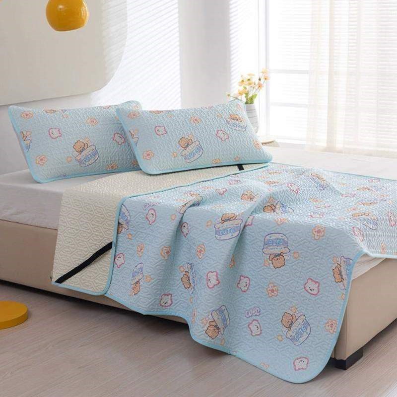 云母可折叠席子乳胶空调1.51.8三件套软席冰丝水洗可夏季米床凉席