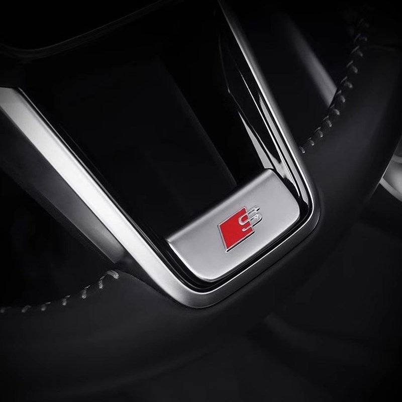 汽车A4L/A6L/Q5方向盘标贴A3/A5/Q2L/A7/Q3车内饰用品装饰小配件