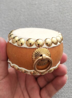 文玩葫芦天然葫芦制品工艺品摆件把件手鼓扁鼓小鼓葫芦鼓手工制作
