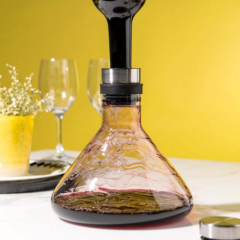 可翻转呼吸瀑布带盖醒酒器创新个性家用快速醒酒分酒器欧式
