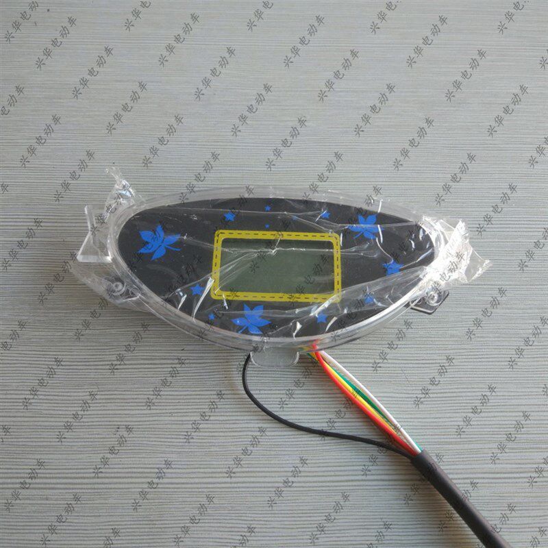 电动车液晶仪表 电量显示屏 数字显示速度里程改装48V60V仪表总成
