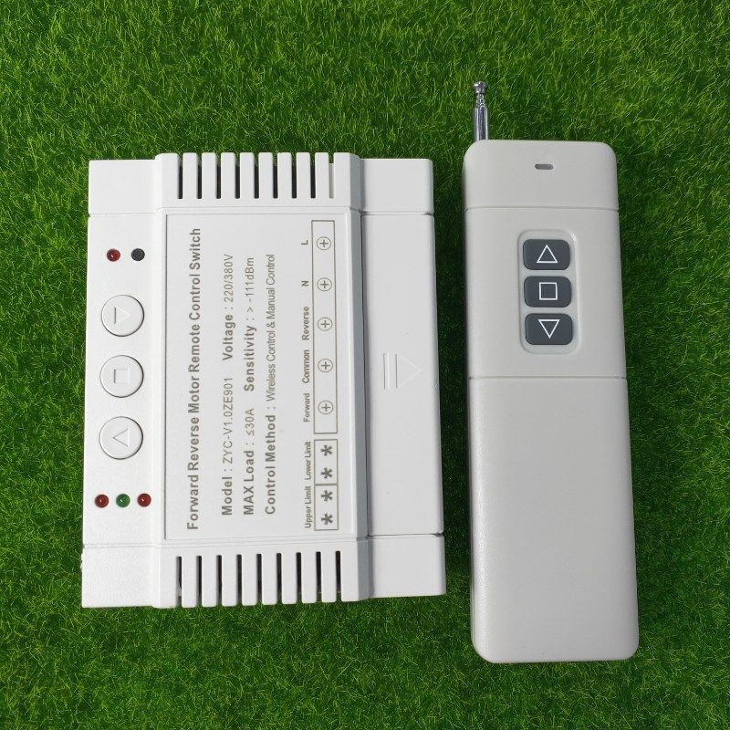 AK-ZE901 220V-380V水泵电机正反转抽水机灯具开关手动+遥控功能