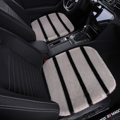 汽车坐垫冬季 毛绒无靠背冬天加厚保暖后排女三件套防滑单片座椅套