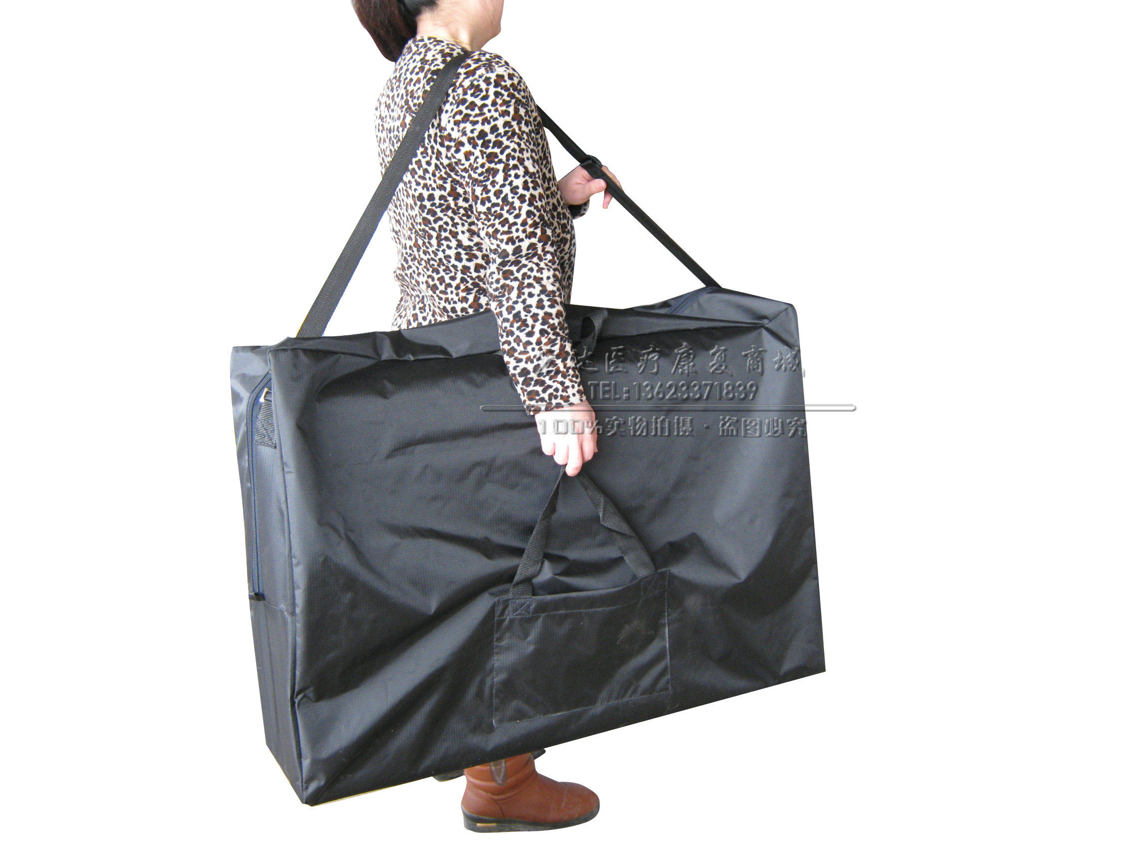 折叠按摩理疗床/推拿美容床配件 牛津布防水背包 黑色