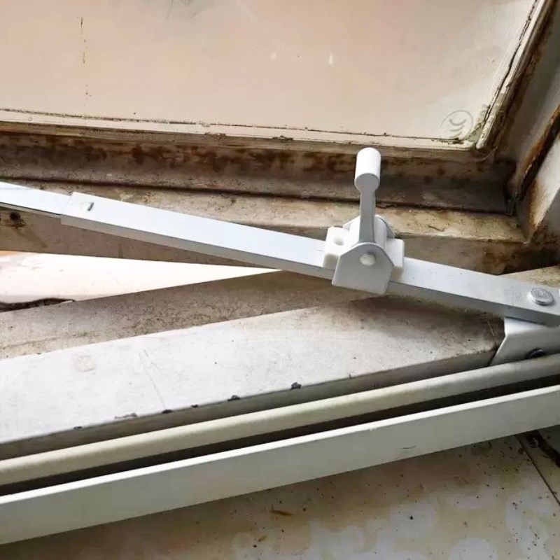 窗户塑钢窗平开窗固定器支撑杆铝合金门窗配件防风支架限位器