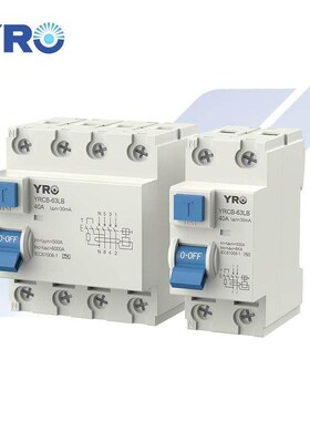 CE认证 30ma 100ma剩余电流动作断路保护器RCD漏电断路器AC型100A
