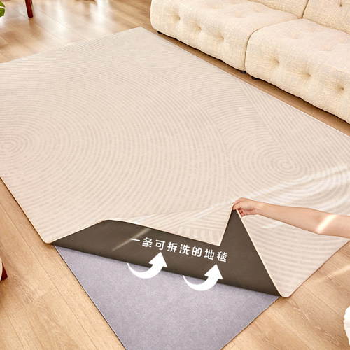 CCFARTS 康罗登园 双层可机洗拆洗水洗地毯 客厅卧室沙发无胶地毯