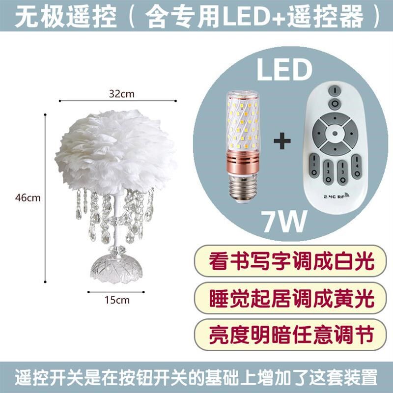 特别好看的台灯韩式法式结婚台灯婚房卧室床头灯粉色少女心公主in