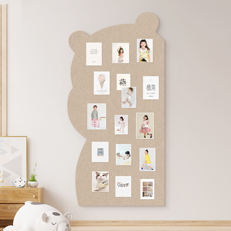 幼儿园毛毡墙贴免打孔照片墙背景板墙面装饰便签留言板挂墙学校环
