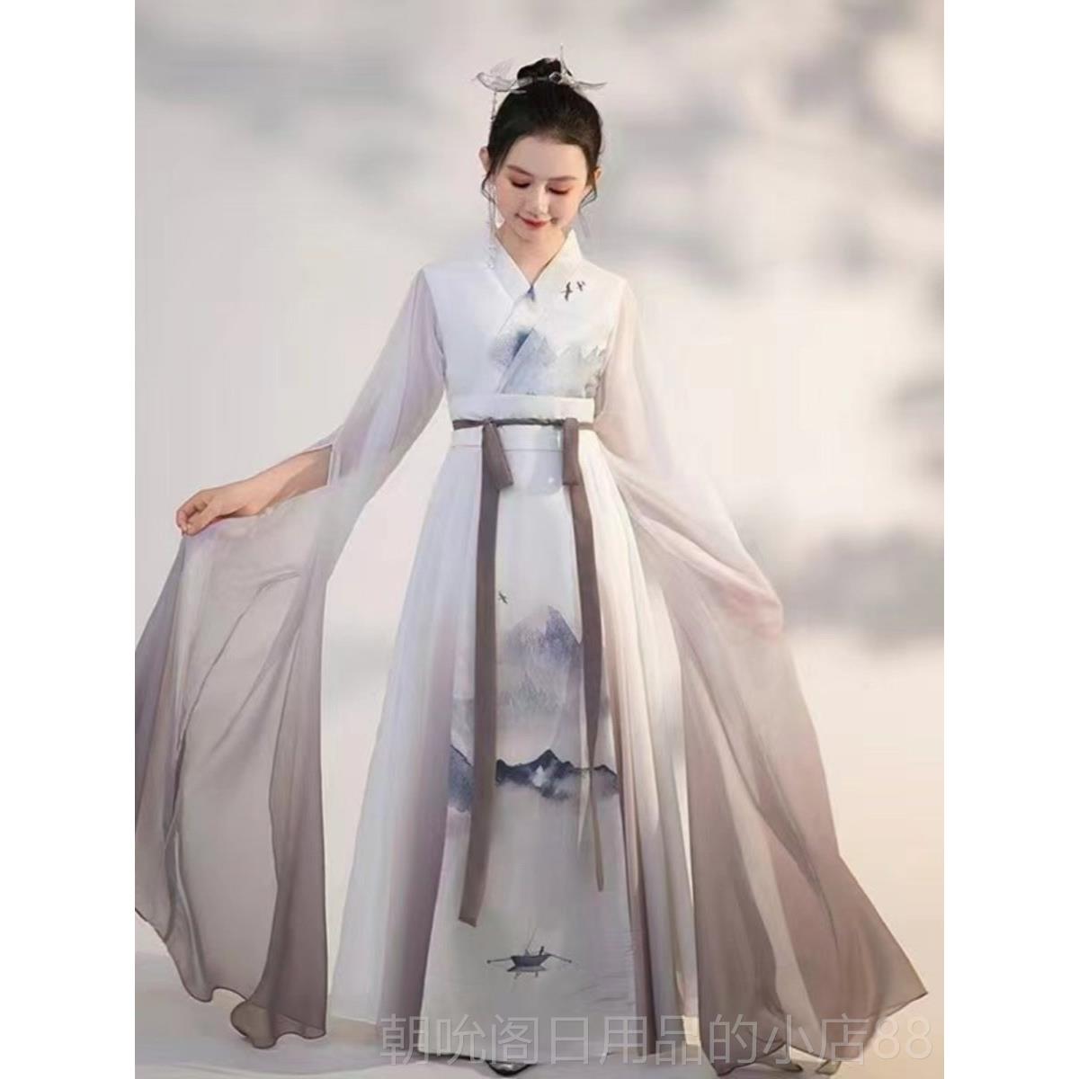 高档224新款儿0礼服弹高端女童古筝演出服童合唱表演服装中国风主图片