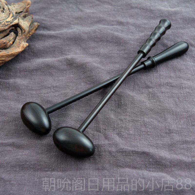 高档紫光檀木按锤摩位器 红木锤 足底经络养生保健棒敲背锤穴敲打