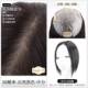 高档英琪假发女长发生物膜遮头顶发补发片白真人发丝轻薄然自云朵