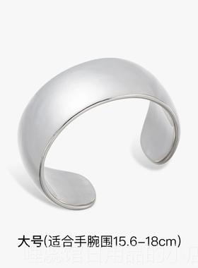 高档SUD设RO素觉手镯V女简约大气小众计轻奢精致冷门髦时足银纯银
