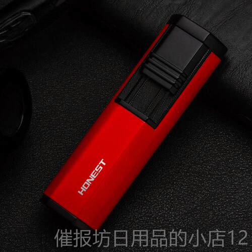 正品百诚雪茄打火气机防风创意礼个性潮送冲男友品可视充体双直点