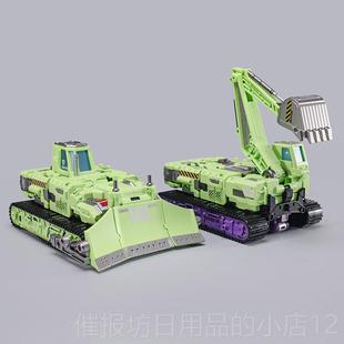 正品机械入侵大力神搅型拌车B叉车集Ga01+02巨工l程车c变形玩具模