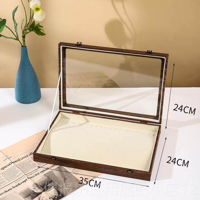 正品纹皮大容量防珠尘木带盖子珠宝箱首饰收纳盒饰戒指项炼耳环盒,饰品/流行首饰/时尚饰品新,首饰盒,淘宝优惠券,粉丝福利购,淘宝优惠卷