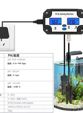 正品缸水/族水质ph值/Ctds值/E值盐度/温度长期监测器酸鱼碱度测