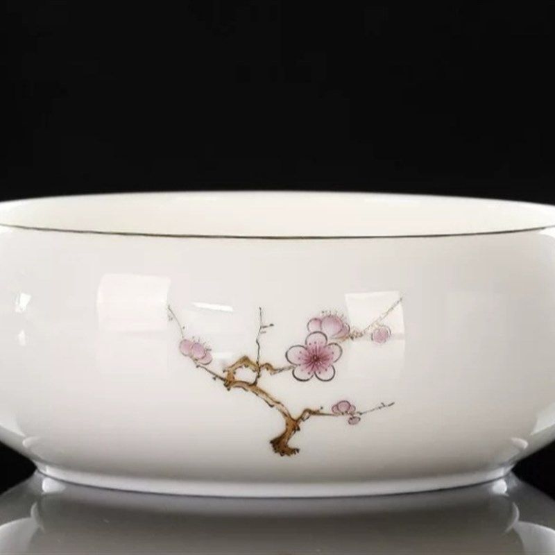 陶瓷烟灰缸大号高档大气上档次 家用客厅羊脂玉瓷茶洗 废水果皮缸,家居饰品,装饰烟灰缸,淘宝优惠券,粉丝福利购,淘宝优惠卷