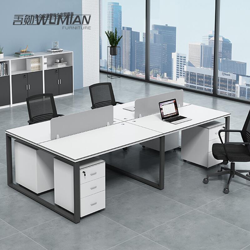 职员办公桌椅组合简约工桌 办公室电脑桌财务桌 厂家职员桌椅