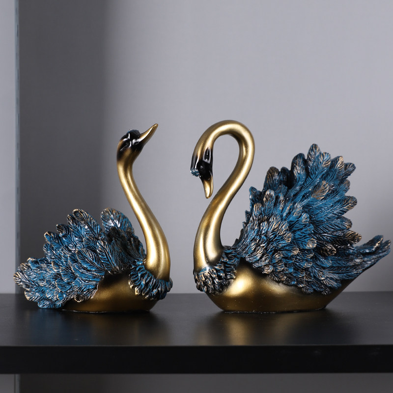 天鹅摆件酒柜装饰品欧式现代家居饰品客厅电视柜玄关工艺品摆设,家居饰品,装饰摆件,淘宝优惠券,粉丝福利购,淘宝优惠卷