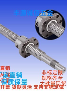 压轧滚珠丝杠LCG49-25-5/10-L250-F27/F45-P10/15块状螺帽型L1200