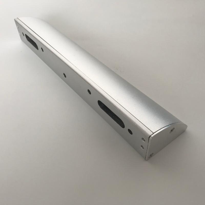 280KG单门双门磁力锁LC支架电磁锁圆弧支架带护罩包边L型双联支架