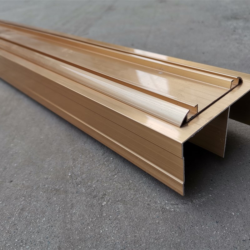 衣柜门轨道滑轨推拉钛合金门上下轨平移卫生间双轨凹凸上轨道配件