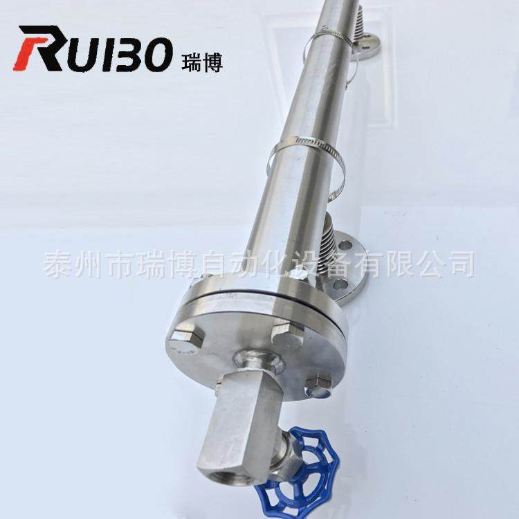 高温侧装式磁翻板液位计水位计现货 防腐高压磁浮子液位计