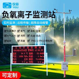 景区公园负氧离子监测站小型空气质量监测站森林生态环境监测站