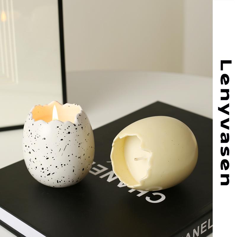 LENYVASEN香薰蜡烛杯diy烛台家居创意简约气氛装饰摆件手工蜡烛