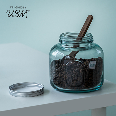 密封罐西班牙进口vsm储存茶叶咖啡豆罐子家用带盖防潮收纳玻璃罐