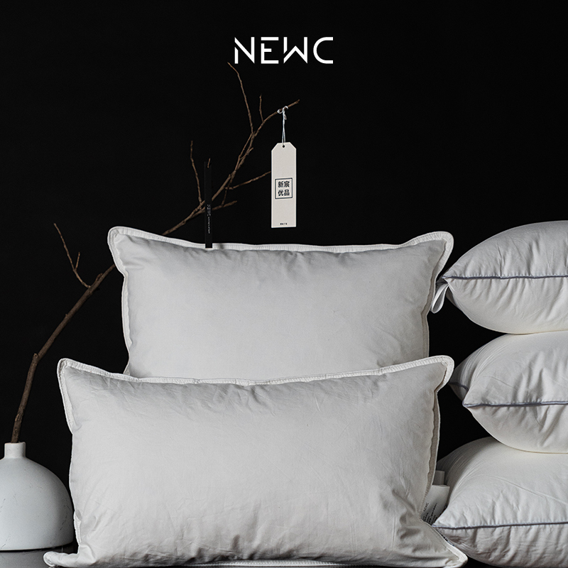 全棉白鹅毛抱枕芯酒店沙发羽绒内胆羽丝棉靠垫靠枕芯咕臣芯45 50