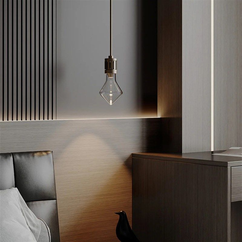 现代简约卧室床边吊灯客厅沙发中古风高级感创意个性艺术玻璃吊灯,家装灯饰光源,床头/玄关/吧台/过道吊灯,淘宝优惠券,粉丝福利购,淘宝优惠卷