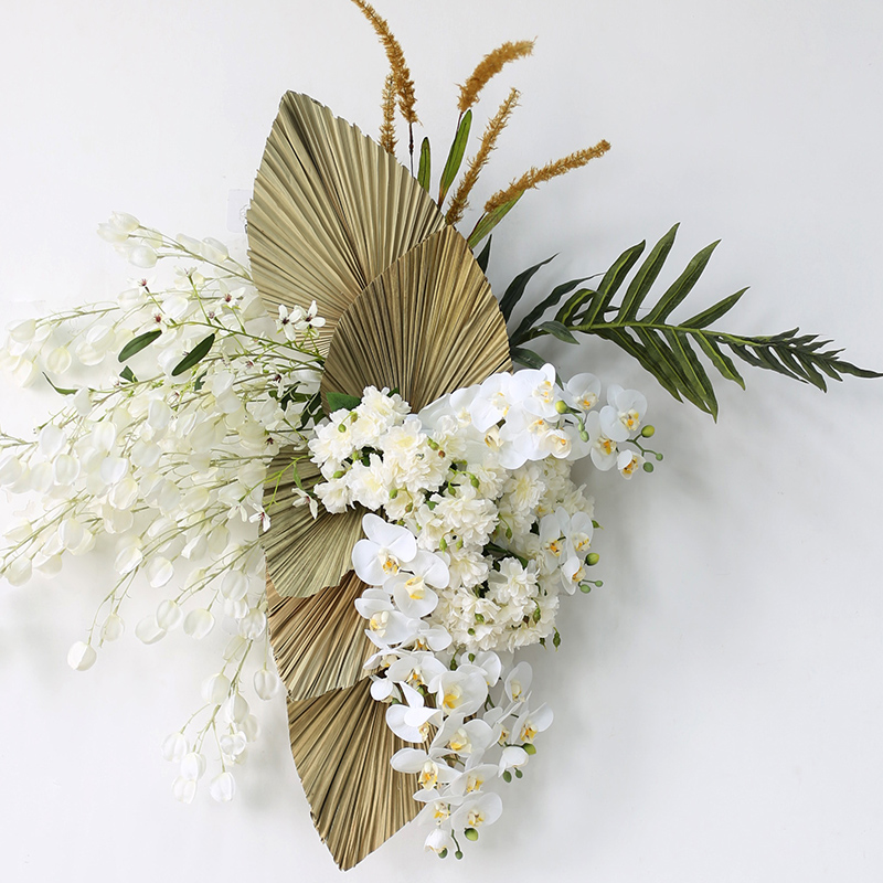 店铺艺术挂壁装饰花艺仿真蝴蝶兰橱窗酒店客厅家居饰品软装花卉