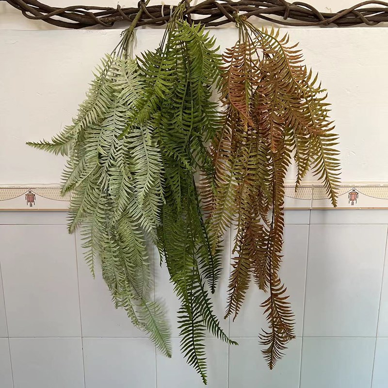 仿真蕨类植物藤蔓藤条壁挂假花吊兰室内客厅墙面悬挂装饰垂吊绿植
