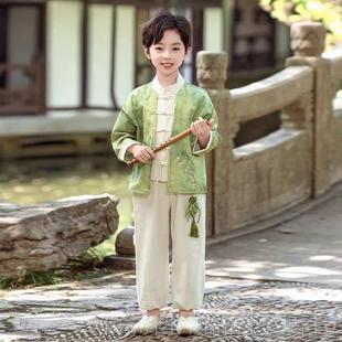 高档少儿汉代服表演服装男女童装2025中国新校古风生学民风族夏装