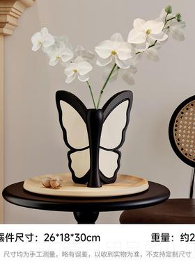 高档古中风复古花瓶摆饰件餐仿真花插花器桌高级感客厅电视柜装品