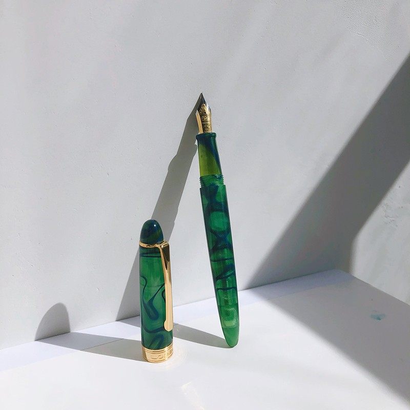 向鱼透明水妖钢笔0.38mm学生用书信笔美工彩墨墨水复古男女生送礼