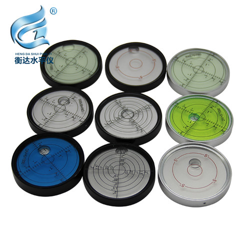 万象水平仪迷你小型金属水平泡珠高精度水准气泡圆形水准器水准仪
