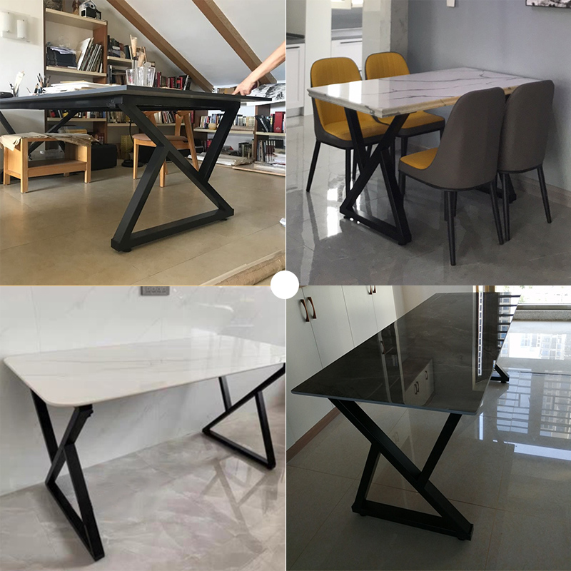 定制单边吧台桌腿支撑腿办公会议电脑桌茶桌书桌茶几脚金属支架