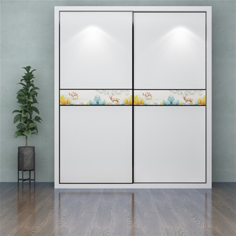 衣柜门现代简约欧式大衣柜门移门实木卧室壁橱柜门衣橱滑动门