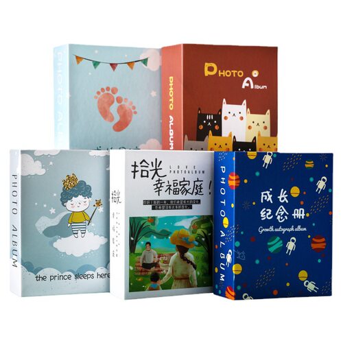 5寸相册家庭版插页式大容量迷你可爱相册本幼儿园毕业照宝宝儿童