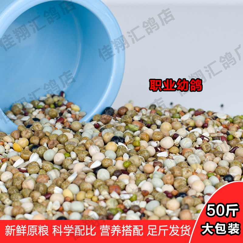 天津佳翔鸽粮鸽子粮食幼鸽粮赛飞鸽粮食营养粮育雏粮魔鬼粮全豆粮图片