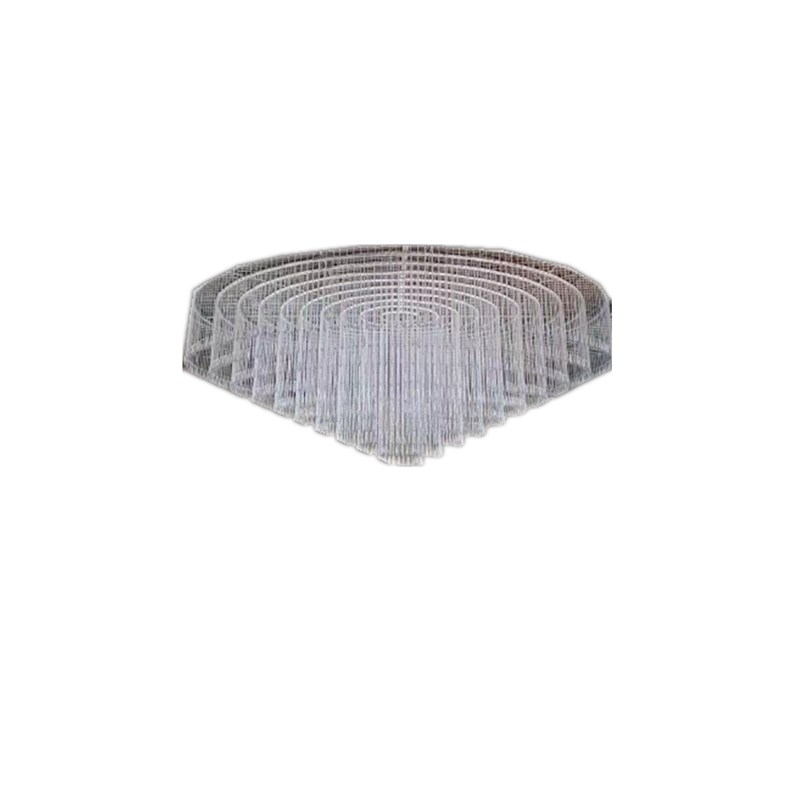 新款婚庆爱神之剑水晶悬吊式天花板圆环珠帘成品圆环装饰婚礼堂系