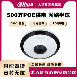 EW4541 IPC 大华500万像素红外定焦鱼眼POE音频网络摄像机