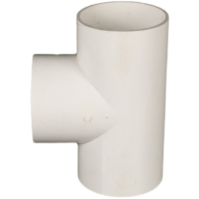 PVC水管三通 等径三通接头配件 给水管塑料三通  32  75 90管