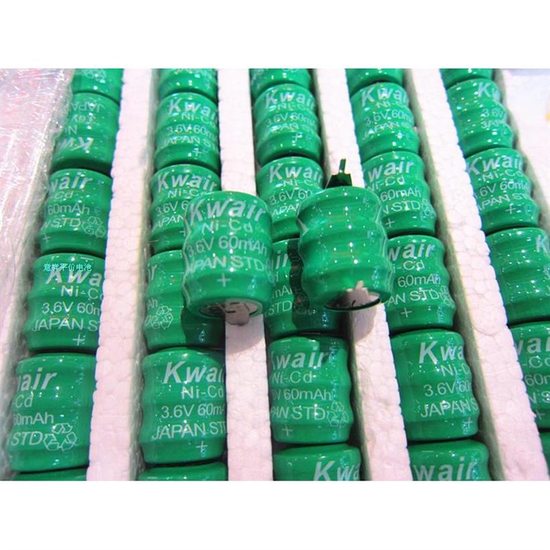 3.6V 80MAH 扣式镍氢充电池 纽扣充电池 NI-MH纽扣电池 3.6V80MAH