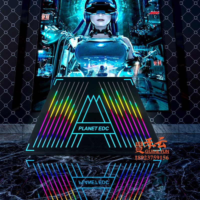 定制声控发光dj台打碟台酒吧KTV电音派对打碟机桌移动VJ台发光桌